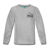 Peaks and Valleys Youth Long Sleeve T-Shirt - heather gray