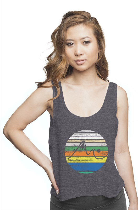 Peaks, Waves and Stripes Boxy Tank