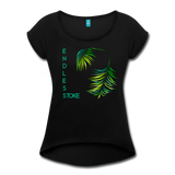 2 Palms Women's Roll Cuff T-Shirt - black