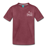 Forever Stoked Youth Short Sleeve T-Shirt - heather burgundy