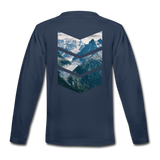 Peaks and Valleys Youth Long Sleeve T-Shirt - navy