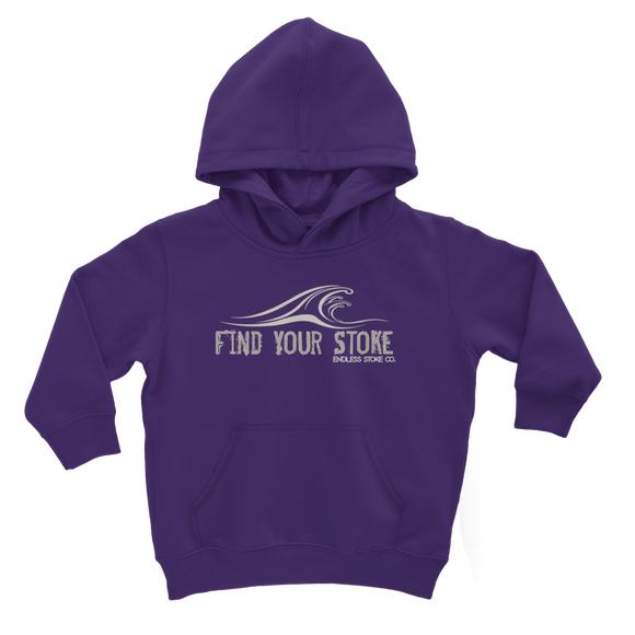 Find Your Stoke in Waves Toddler and Youth Hoodie