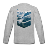 Peaks and Valleys Youth Long Sleeve T-Shirt - heather gray