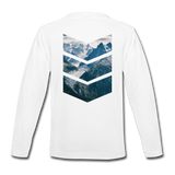 Peaks and Valleys Youth Long Sleeve T-Shirt - white