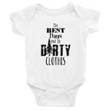 Dirty Clothes Infant Onesie