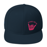 Stoke Squad Adult Snapback Hat in Pink