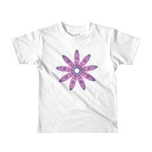 Surfboard Flower Short Sleeved Toddler T-Shirt