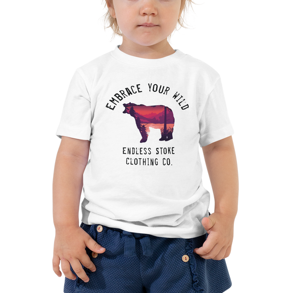 Embrace Your Wild Toddler Short Sleeve Tee