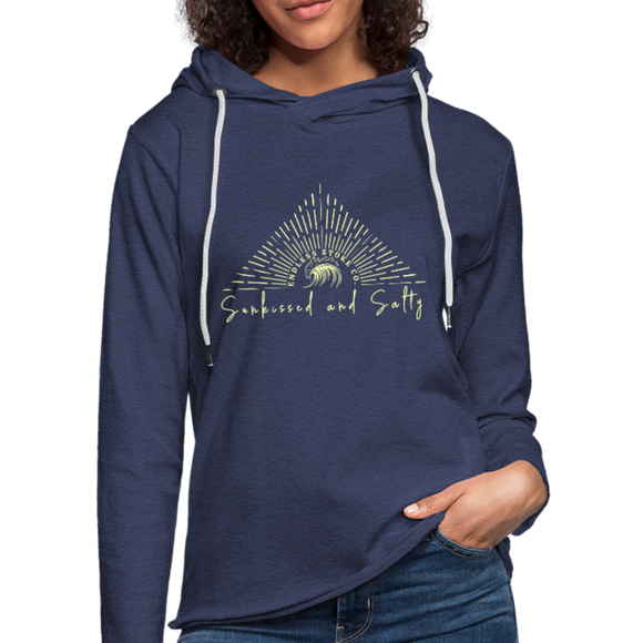 Sunkissed and Salty Lightweight Terry Hoodie - heather navy