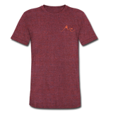 Skip Monday Unisex Tri-Blend T-Shirt - heather cranberry