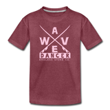 Wave Dancer Youth T-Shirt - heather burgundy