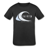 Stay Pitted Youth Tri-Blend T-Shirt - heather black