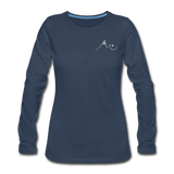 Fierce Waters Women's Premium Long Sleeve T-Shirt - navy