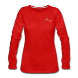 Fierce Waters Women's Premium Long Sleeve T-Shirt - red