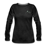 Fierce Waters Women's Premium Long Sleeve T-Shirt - charcoal gray