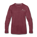 Fierce Waters Men's Premium Long Sleeve T-Shirt - heather burgundy