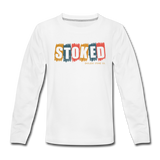 Stoked Youth Long Sleeve T-Shirt - white