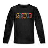 Stoked Youth Long Sleeve T-Shirt - charcoal gray