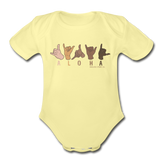 Universal Aloha Organic Infant Onesie - washed yellow