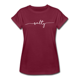 Salty Women's Relaxed Fit T-Shirt - burgundy