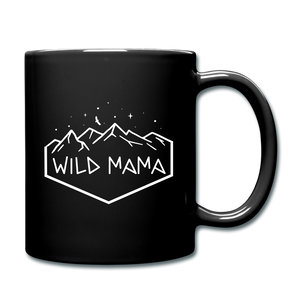 Wild Mama Black Mug - black